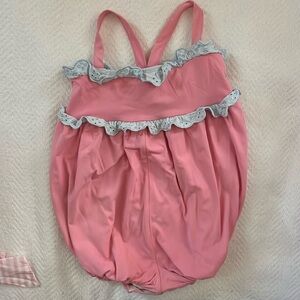 TBBC Pink St. Bart's Bubble Swimsuit 18-24m